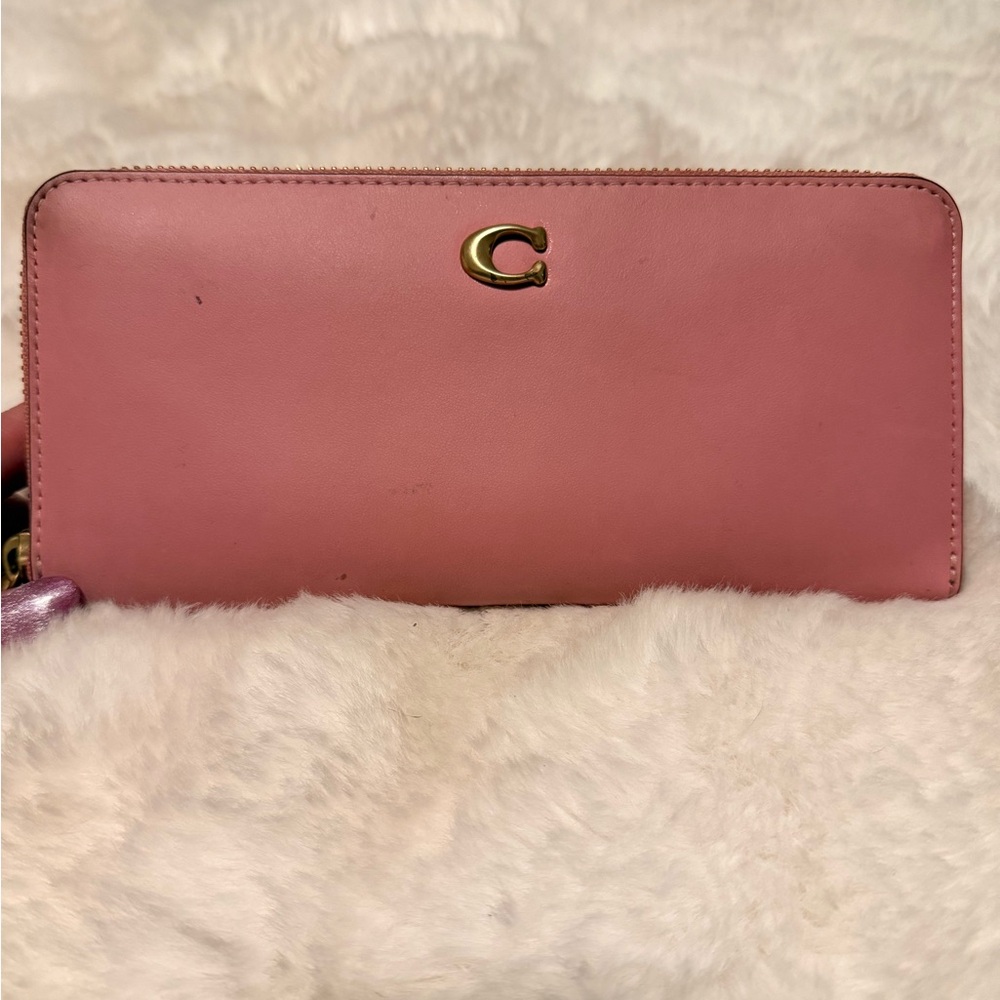 Coach Blush Pink Leather Wallet